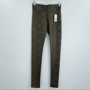 Bagatelle NYC faux suede‎ python leggings